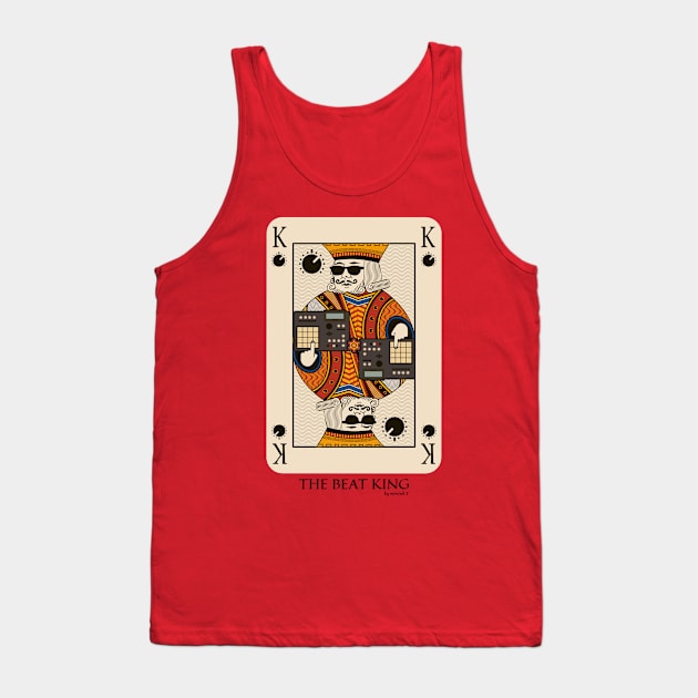 Beatmaker King Card for Music Producer and Dj Tank Top by Mewzeek_T